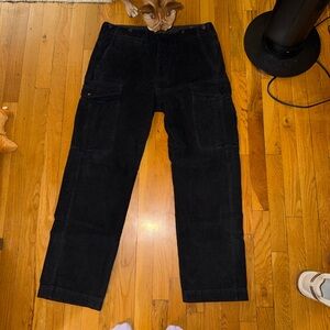 Dark blue corduroy RRL cargo pants